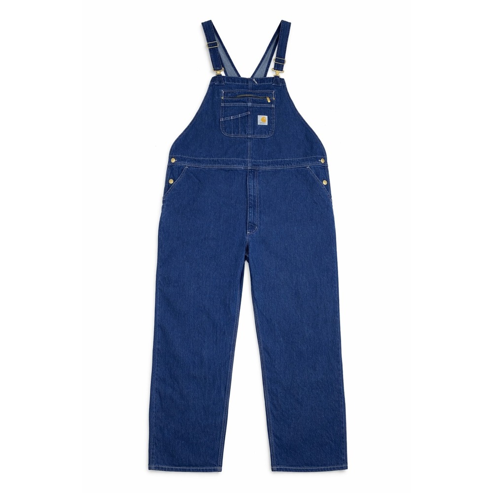 Carhartt Bib Overalls Mens 48x28 Loose Fit Denim Workwear Carpenter OR4672-M